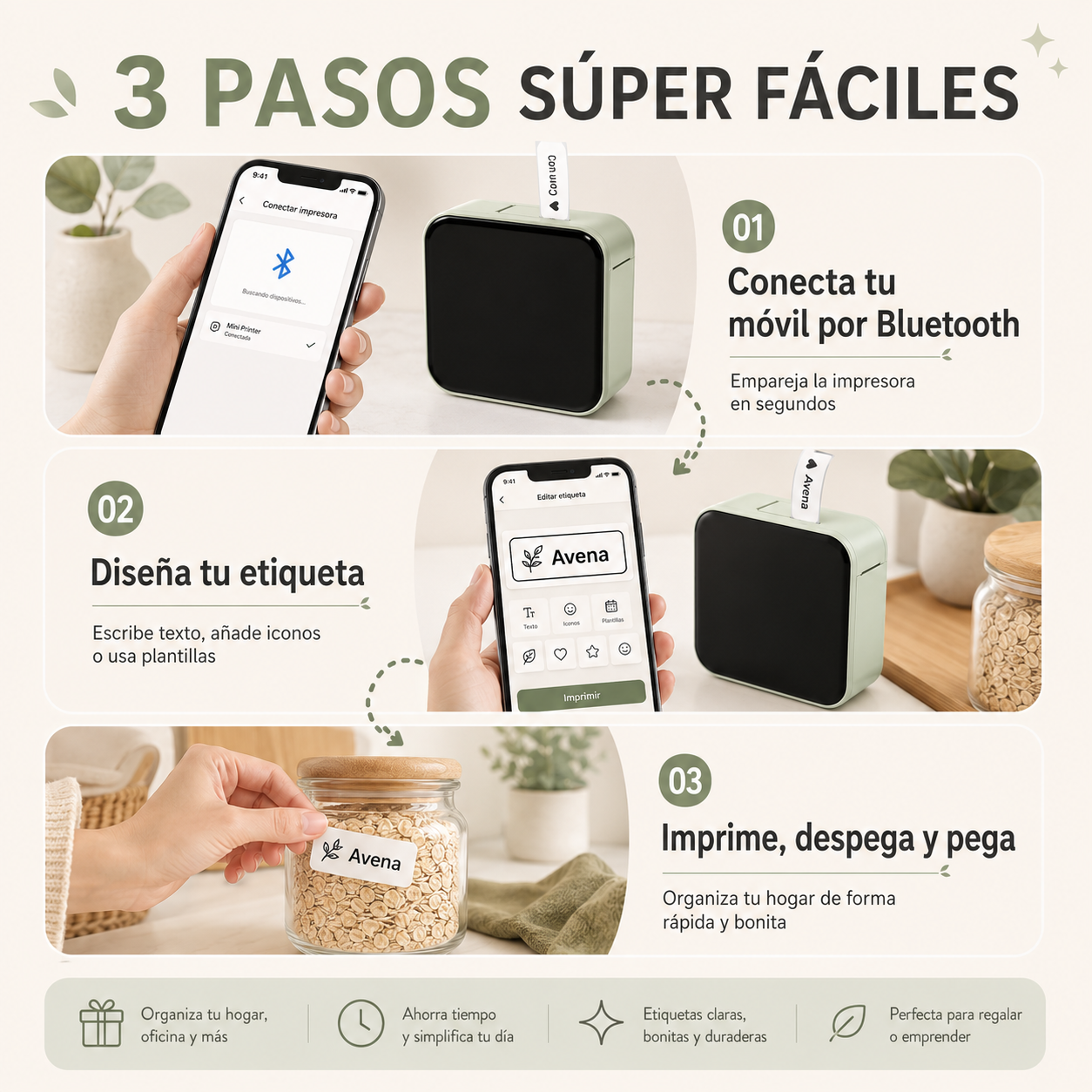 Impresora de Etiquetas Bluetooth Labelly – Sin Tinta